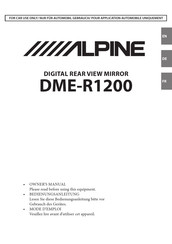 Alpine DME-R1200 Bedienungsanleitung