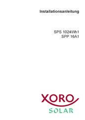 Xoro Solar SPP 16A1 Installationsanleitung