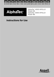 Ansell AlphaTec 4000 APOLLO Anweisungen Zur Verwendung Und Montage