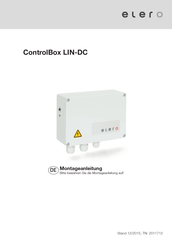 elero ControlBox LIN-DC Montageanleitung