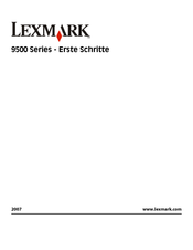 Lexmark 9500 W2E Erste Schritte