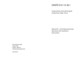 AEG SANTO D 8 14 40 i Gebrauchs- Und Einbauanweisung