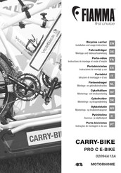 Fiamma CARRY-BIKE PRO C E-BIKE 02094A13A Montage- Und Gebrauchsanleitung