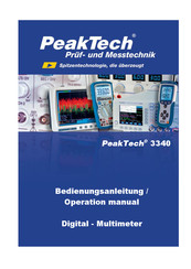 PeakTech P3340 Bedienungsanleitung