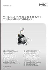 Wilo Flumen OPTI-TR 30-1 Einbau- Und Betriebsanleitung