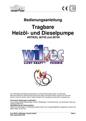 WilTec 50743 Bedienungsanleitung