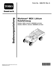 Toro Workman MDX Lithium Bedienungsanleitung