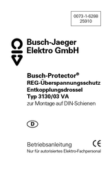 Busch-Jaeger 3130/03 Betriebsanleitung