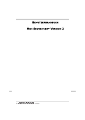 Johannus MIDI Sequencer+ Benutzerhandbuch