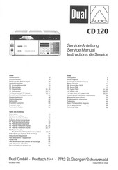 Dual CD 120 Serviceanleitung