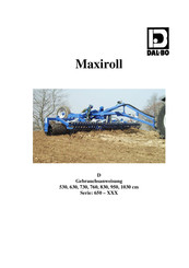 DAL-BO Maxiroll 1030 Gebrauchsanweisung