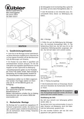 Kübler D5.2 24 Serie Bedienungsanleitung