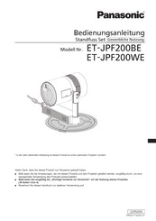 Panasonic ET-JPF200BE Bedienungsanleitung