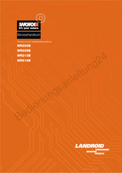 Worx LANDROID WR208E Benutzerhandbuch