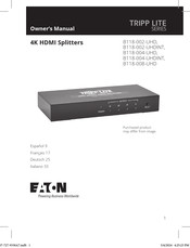 Eaton Tripp-Lite B118-002-UHDINT Benutzerhandbuch