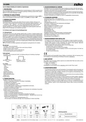 Niko 310-0280-Serie Gebrauchsanleitung