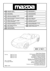 Mazda NE85 V8 170 03 Einbauanleitung