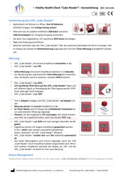 Chembio Cube Reader Kurzanleitung