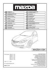 Mazda GS1M -V1-132 Einbauanleitung