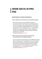 Heine DELTA 30 PRO Faq