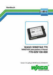 WAGO WINSTA 770-629/130-000 Handbuch