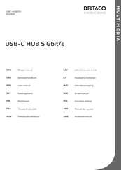 Deltaco USBC-HUB203 Benutzerhandbuch
