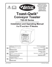 Hatco Toast-Qwik TQ3-20H Originalanleitung