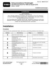 Toro Multi Pro 5800 Installationsanweisungen