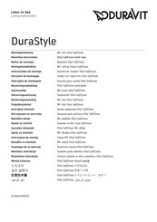 Duravit DuraStyle 0062390000 Montageanleitung