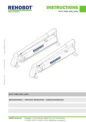 REHOBOT PH80-600 Installations- Und Gebrauchanweisungen