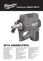 Milwaukee M18 ONEBLPXPL Originalbetriebsanleitung
