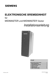 Siemens 6SE3190-0DX87-2DA0 Installationsanleitung