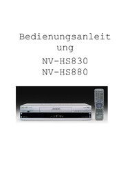 Panasonic NV-HS830 Bedienungsanleitung