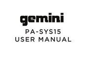 Gemini PA-SYS15 Bedienungsanleitung