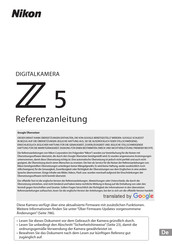 Nikon Z 5 Referenz-Anleitung