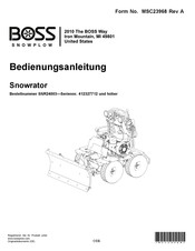 Boss Snowplow SNR24003 Bedienungsanleitung