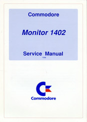 Commodore 1402 Serviceanleitung