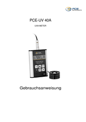 PCE Instruments PCE-UV 40A Gebrauchsanweisung