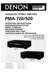 Denon PMA-720 Bedienungsanleitung