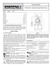 Enerpac PTA-3408 Bedienungsanleitung