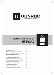 VONROC HF502AC Bersetzung Der Originalbetriebsanleitung