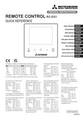 Mitsubishi Electric RC-ES1 Kurzanleitung
