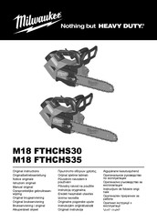 Milwaukee M18 FTHCHS35 Originalbetriebsanleitung