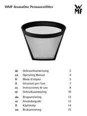 WMF AromaOne Gebrauchsanweisung