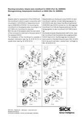 SICK microScan3 EtherNet/IP Montageanleitung