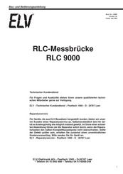 elv RLC 9000 Bau- Und Bedienungsanleitung