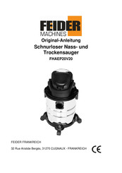 FEIDER Machines FHAEP20V20 Original Anleitungen