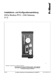 ProMinent DXCa Installations- Und Konfigurationsanleitung
