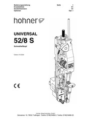 Hohner UNIVERSAL 52/8 S Bedienungsanleitung