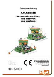 Amazone AD-P 303 SPECIAL Betriebsanleitung